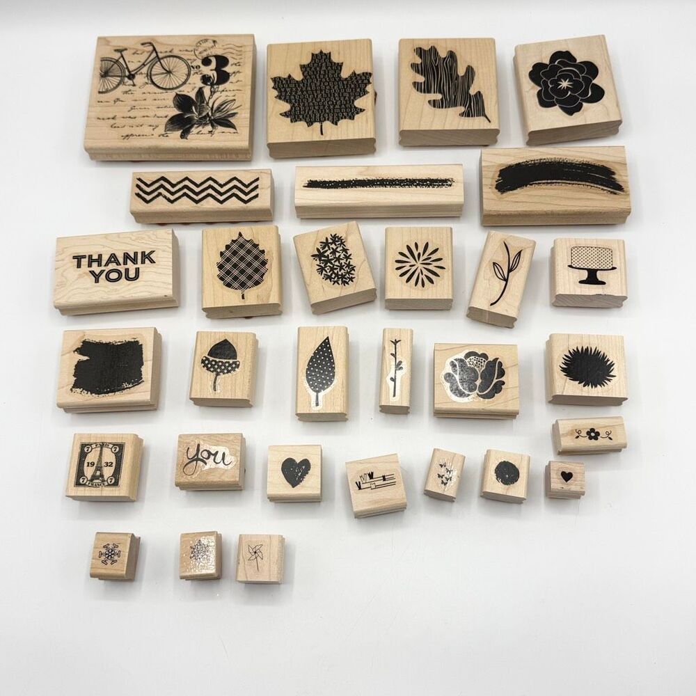 Unbranded/Oinkadinkado Lot of Rubber Stamps - 30 Count